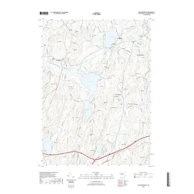 2018 Map of East Brookfield, 2018 Print