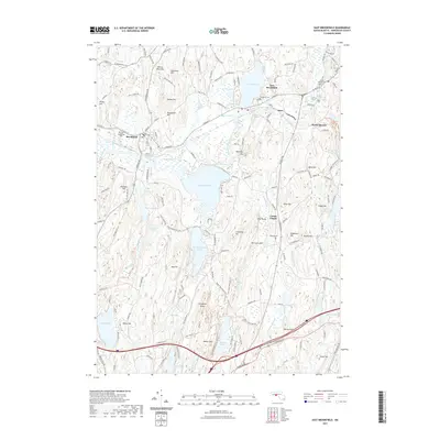 2021 Map of East Brookfield, 2021 Print