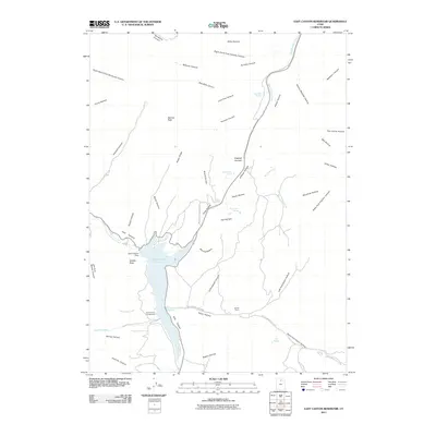 2011 Map of East Canyon Reservoir, 2011 Print