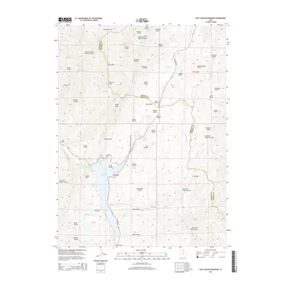 2014 Map of East Canyon Reservoir, 2014 Print