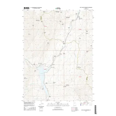 2017 Map of East Canyon Reservoir, 2017 Print