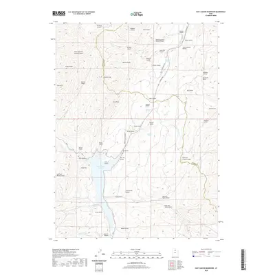 2020 Map of East Canyon Reservoir, 2020 Print