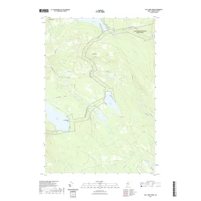 2021 Map of East Carry Pond, 2021 Print