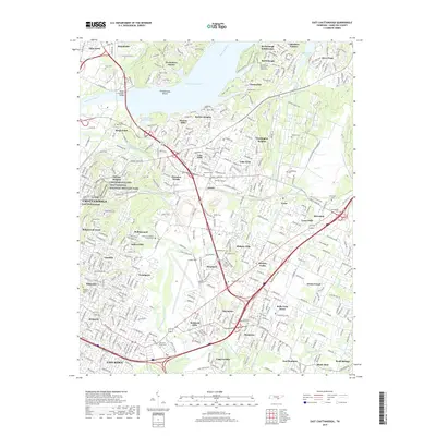 2019 Map of East Chattanooga, 2019 Print