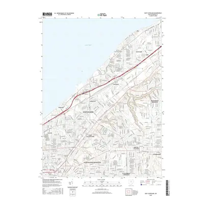 2016 Map of East Cleveland, 2016 Print