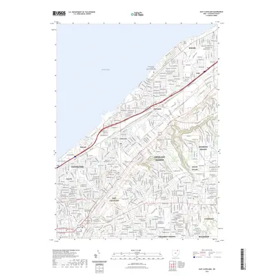 2023 Map of East Cleveland, 2023 Print