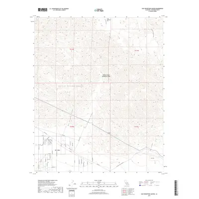2018 Map of East Deception Canyon, 2018 Print
