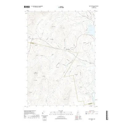 2018 Map of East Dixfield, 2018 Print