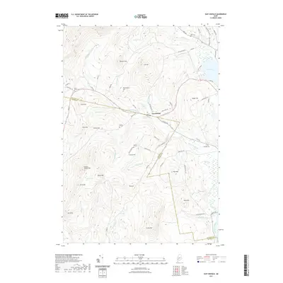 2021 Map of East Dixfield, 2021 Print