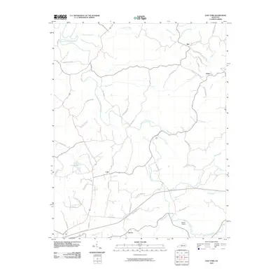 2010 Map of East Fork, 2010 Print