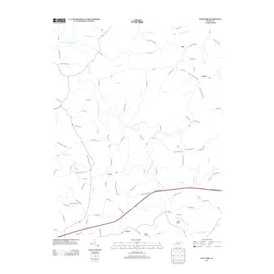 2013 Map of East Fork, 2013 Print
