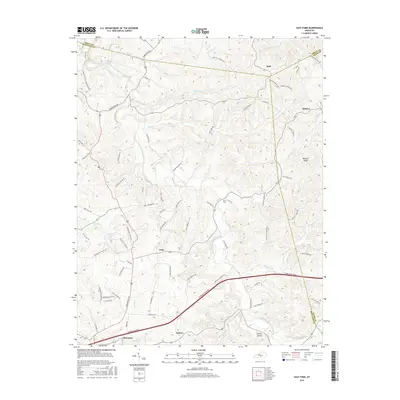 2016 Map of East Fork, 2016 Print