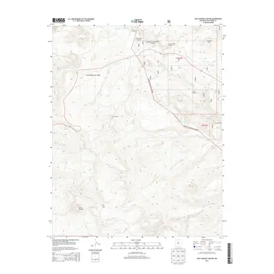 2013 Map of East Gavilan Canyon, 2013 Print