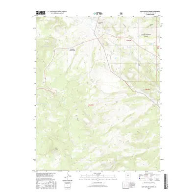 2017 Map of East Gavilan Canyon, 2017 Print