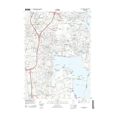 2015 Map of East Greenwich, 2015 Print