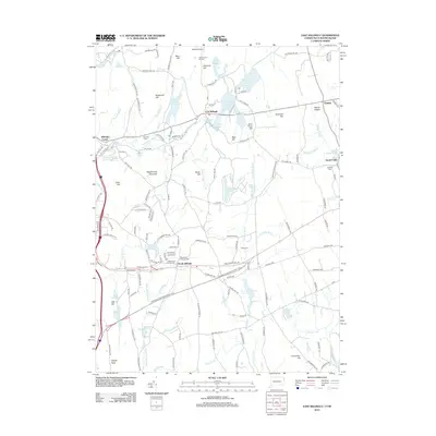 2012 Map of East Killingly, 2012 Print