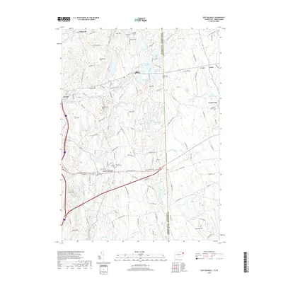 2018 Map of East Killingly, 2018 Print