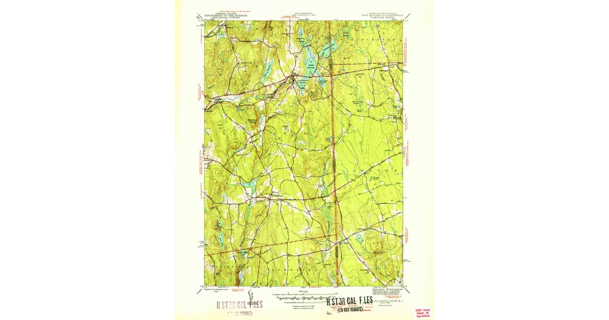 1950s Maps of Connecticut | Pastmaps