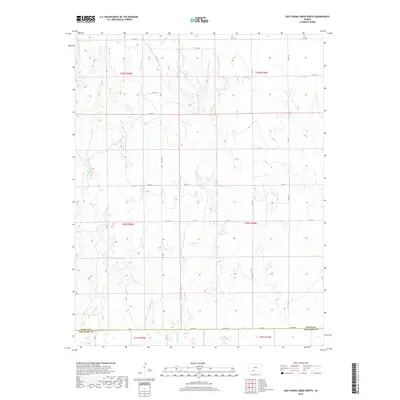 2018 Map of East Kiowa Creek North, 2018 Print