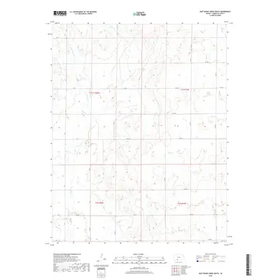 2018 Map of East Kiowa Creek South, 2018 Print