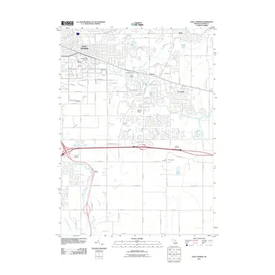 2011 Map of East Lansing, 2011 Print