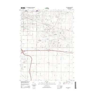 2014 Map of East Lansing, 2014 Print