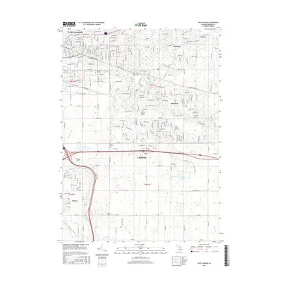 2017 Map of East Lansing, 2017 Print