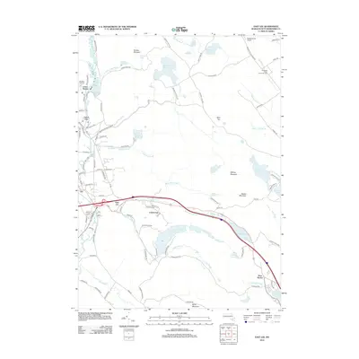 2012 Map of East Lee, 2012 Print