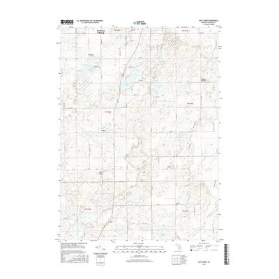 2017 Map of East Leroy, 2017 Print