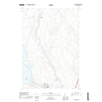 2018 Map of East Millinocket, 2018 Print