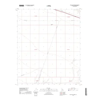 2018 Map of East of Aztec Mines, 2018 Print