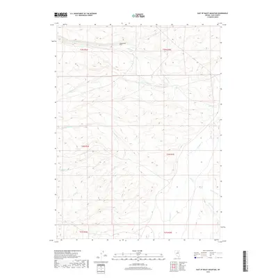 2018 Map of East of Bailey Mountain, 2018 Print