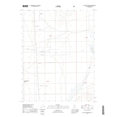 2018 Map of East of Davis Mountain, 2018 Print