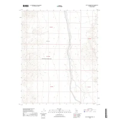 2018 Map of East of Deadman Pass, 2018 Print