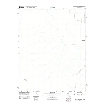 2012 Map of East of Echo Canyon, 2012 Print