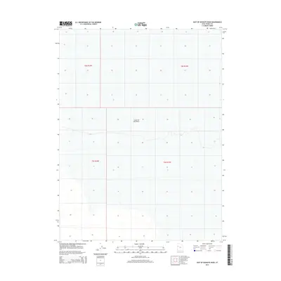 2014 Map of East of Goshute Wash, 2014 Print