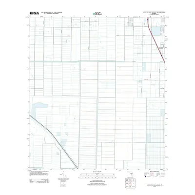 2012 Map of East of Gum Slough, 2012 Print