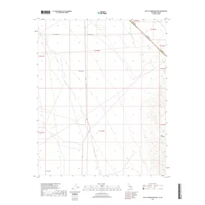 2018 Map of East of Homer Mountain, 2018 Print