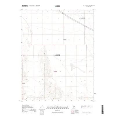 2018 Map of East of Joshua Flats, 2018 Print