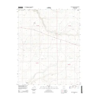 2014 Map of East of Kinlichee, 2014 Print