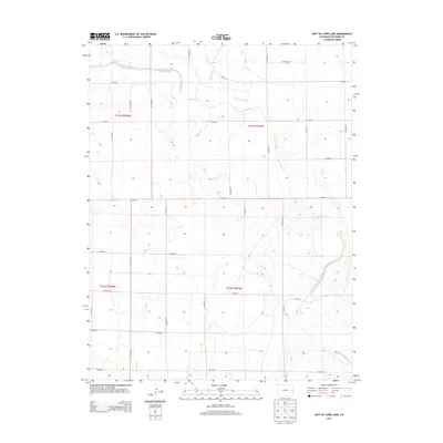 2013 Map of East of Lewis Lake, 2013 Print