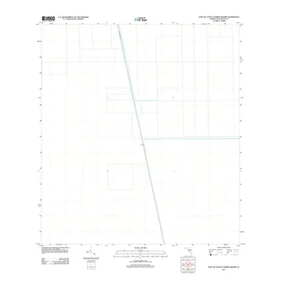 2012 Map of East of Little Cypress Swamp, 2012 Print
