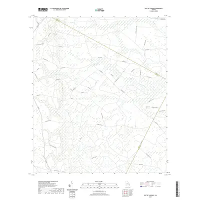 2020 Map of East of Ludowici, 2020 Print
