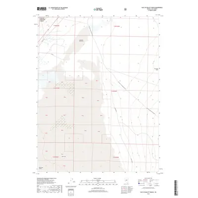 2018 Map of East of Millett Ranch, 2018 Print