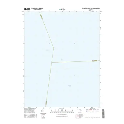 2017 Map of East of Point Lookout (All Water), 2017 Print