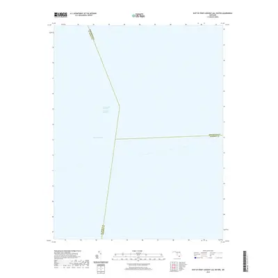 2019 Map of East of Point Lookout (All Water), 2019 Print