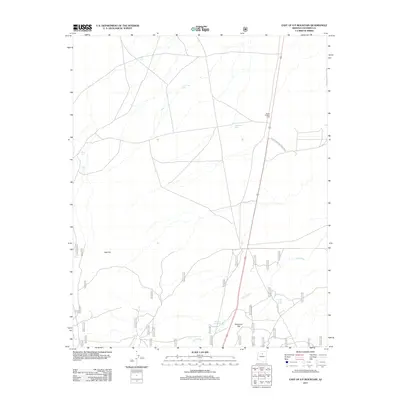 2011 Map of East of S P Mountain, 2011 Print