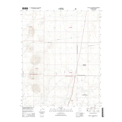 2014 Map of East of S P Mountain, 2014 Print
