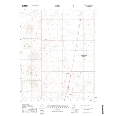 2018 Map of East of S P Mountain, 2018 Print