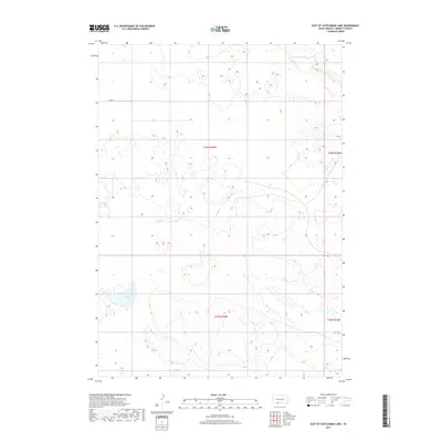 2017 Map of East of Scotchman Lake, 2017 Print